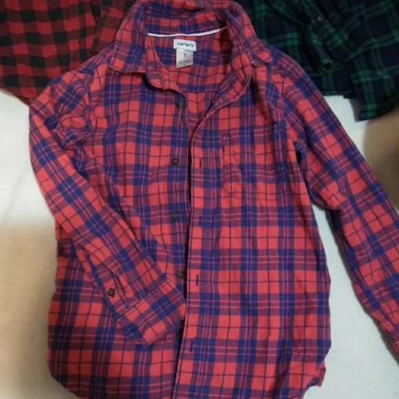 Lot of 3 button down plaid shirts. - Picture 3 of 4